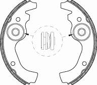 4611.00 Remsa zapatas de frenos de tambor delanteras