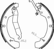 4688.00 Remsa zapatas de frenos de tambor traseras