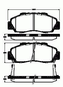 Pastillas de freno delanteras Honda CR-V 1 RD