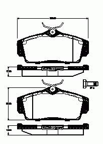 Pastillas de freno delanteras Nissan Primera P11