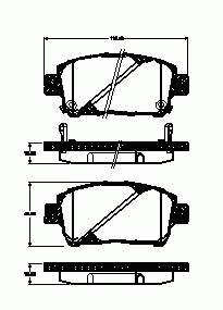 Pastillas de freno delanteras Toyota Prius NHW20