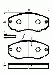 Pastillas de freno delanteras Fiat Ducato 2 230L