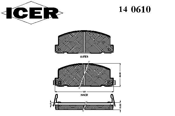 Precio del repuesto Pastillas de freno delanteras Trooper  SUV