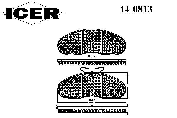 140813 Icer pastillas de freno delanteras