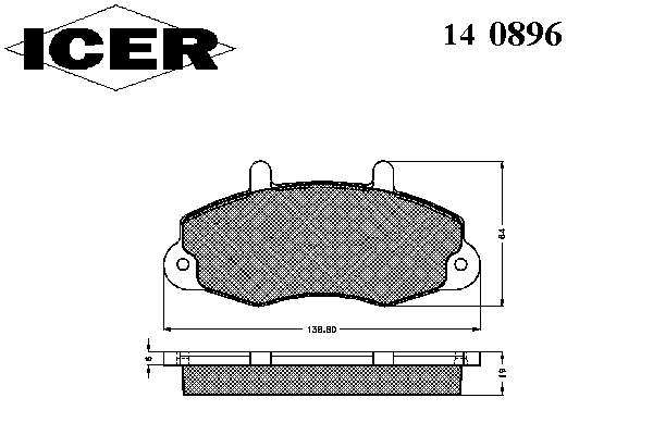 Comprar 140896 Icer Pastillas delanteras de freno
