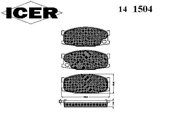 Pastillas freno delanteras Mitsubishi Canter  desde 33,69 €
