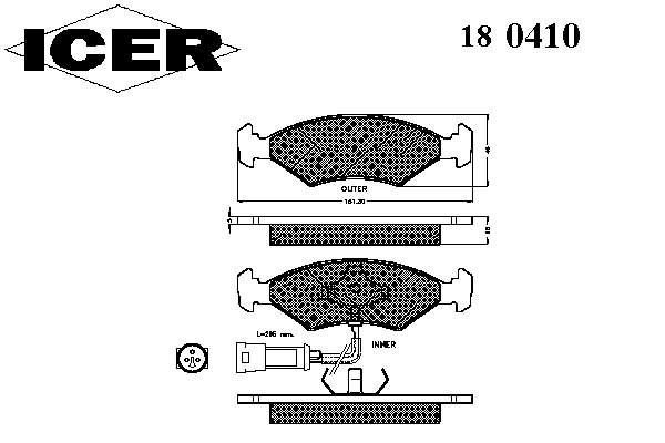 Pastillas de freno delanteras Ford Fiesta GBFT