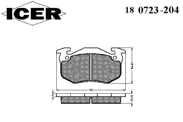 180723-204 Icer pastillas de freno delanteras