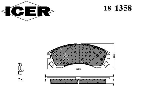 Pastillas freno delanteras Icer 181358 precio, desde 53,78 EUR