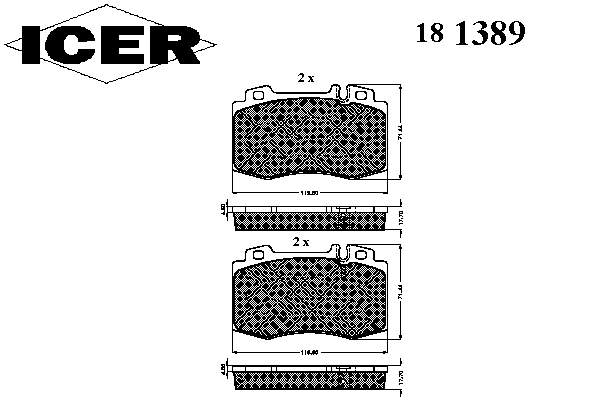 Pastillas freno delanteras Icer 181389 precio, desde 42,11 EUR