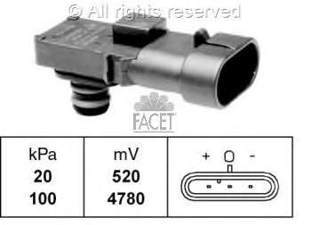 Sensor de presión del aire de admisión Facet 103023