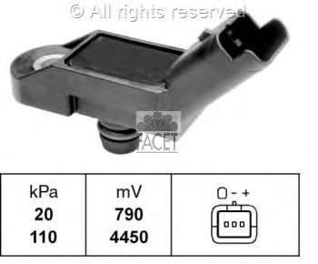 Sensor, presión colector de admisión  Facet 103056 precio, desde 34,73 EUR