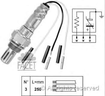 107005 Facet sonda lambda sensor de oxigeno para catalizador