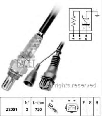 107025 Facet sonda lambda