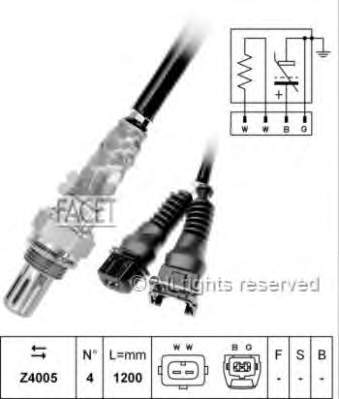 107041 Facet sonda lambda