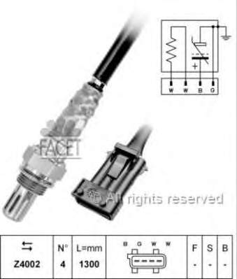 107061 Facet sonda lambda sensor de oxigeno para catalizador