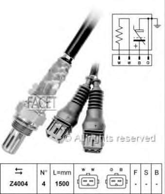 107064 Facet sonda lambda sensor de oxigeno para catalizador