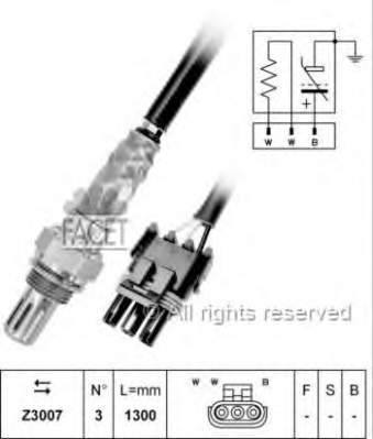 107076 Facet sonda lambda sensor de oxigeno para catalizador