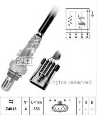 107077 Facet sonda lambda sensor de oxigeno para catalizador