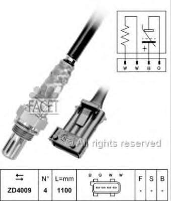 Sonda Lambda Sensor De Oxigeno Para Catalizador 0258003662 Bosch