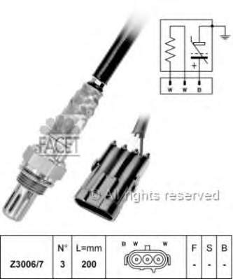 107279 Facet sonda lambda sensor de oxigeno para catalizador