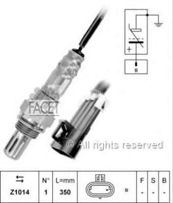 107287 Facet sonda lambda sensor de oxigeno para catalizador