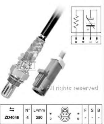 107318 Facet sonda lambda sensor de oxigeno para catalizador