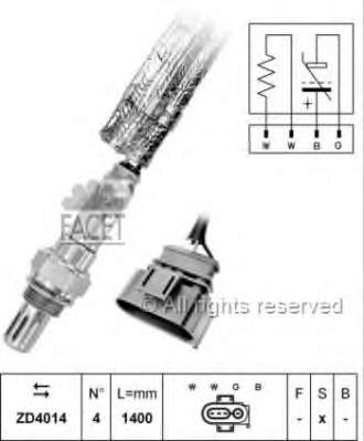 107428 Facet sonda lambda sensor de oxigeno para catalizador