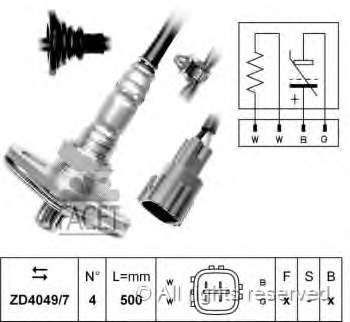 Sonda Lambda Sensor De Oxigeno Post Catalizador DOX0227 NPS