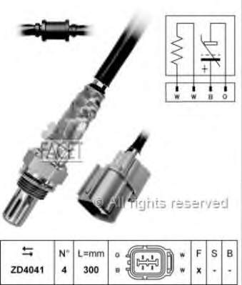 107725 Facet sonda lambda sensor de oxigeno para catalizador