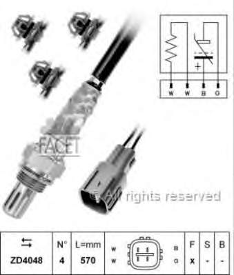 107848 Facet sonda lambda sensor de oxigeno para catalizador