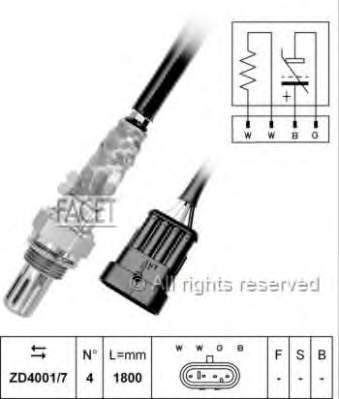 Sonda Lambda Sensor De Oxigeno Post Catalizador 46805751 Fiat/Alfa/Lancia