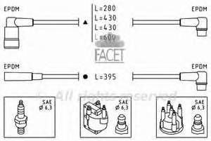 Juego de cables de encendido 48415 Facet