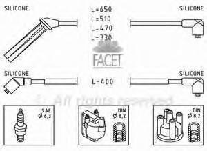 Juego de cables de encendido 49138 Facet