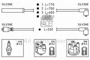 49281 Facet juego de cables de encendido