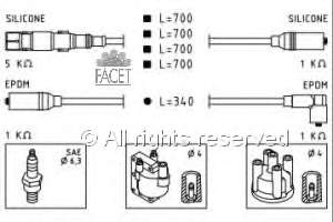 49353 Facet juego de cables de encendido