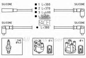 49373 Facet juego de cables de encendido