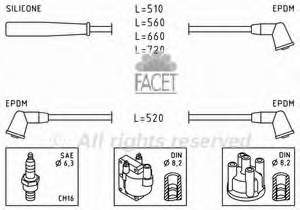 49398 Facet juego de cables de encendido