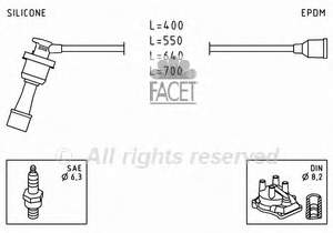 49403 Facet juego de cables de encendido