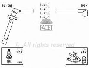 49411 Facet juego de cables de encendido