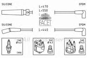 49433 Facet juego de cables de encendido