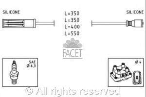 49443 Facet juego de cables de encendido