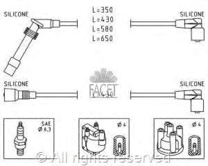 49529 Facet juego de cables de encendido