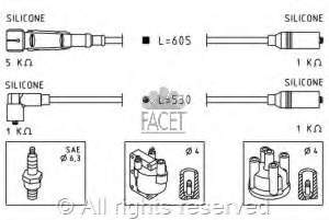 49549 Facet juego de cables de encendido