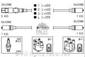 49667 Facet juego de cables de encendido