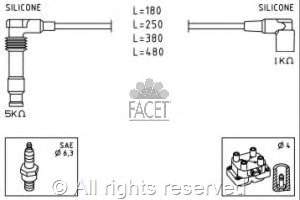 49677 Facet juego de cables de encendido