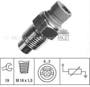 73000 Facet sensor de temperatura del refrigerante, salpicadero