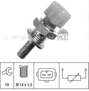 Sensor de temperatura del refrigerante del tablero 73126 Facet