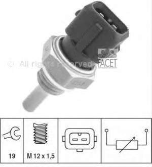 Sensor de temperatura del refrigerante 73157 Facet