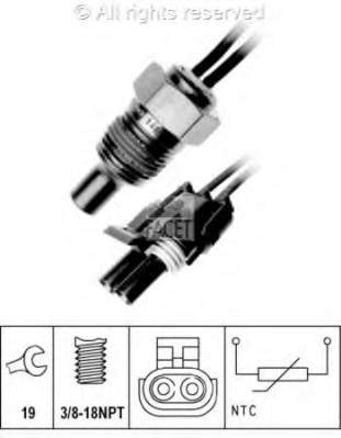 Sensor de temperatura del refrigerante K33002383 Fiat/Alfa/Lancia